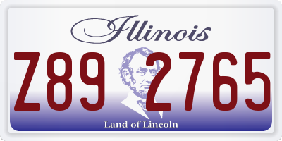 IL license plate Z892765