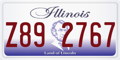 IL license plate Z892767