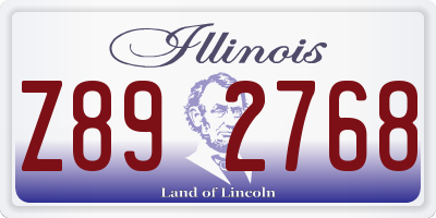 IL license plate Z892768