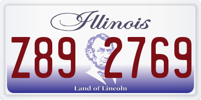 IL license plate Z892769
