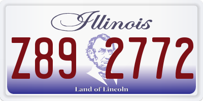 IL license plate Z892772