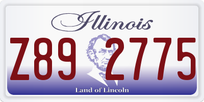 IL license plate Z892775