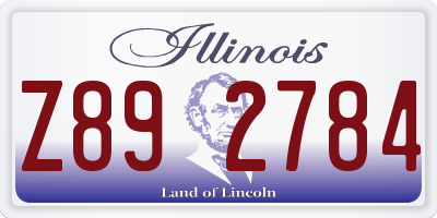 IL license plate Z892784