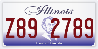 IL license plate Z892789