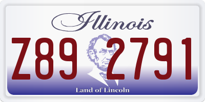 IL license plate Z892791