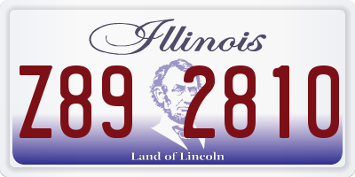 IL license plate Z892810