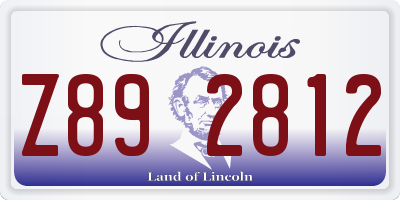 IL license plate Z892812