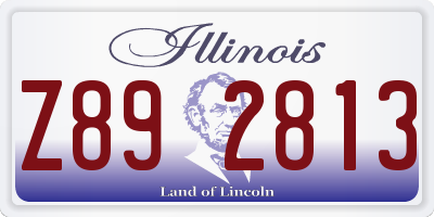 IL license plate Z892813