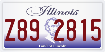 IL license plate Z892815