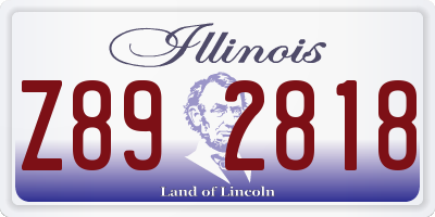 IL license plate Z892818