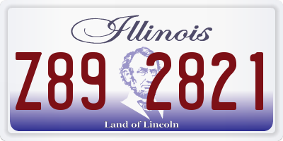 IL license plate Z892821
