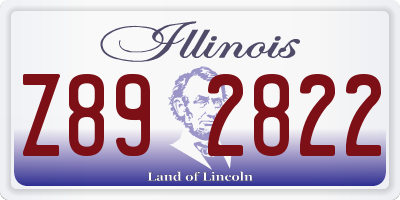 IL license plate Z892822