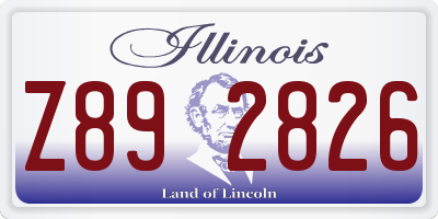 IL license plate Z892826