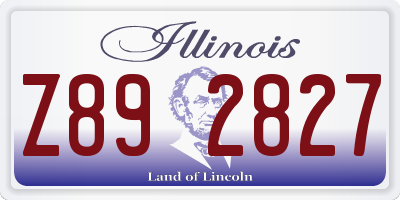 IL license plate Z892827