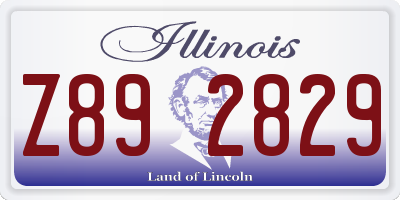 IL license plate Z892829