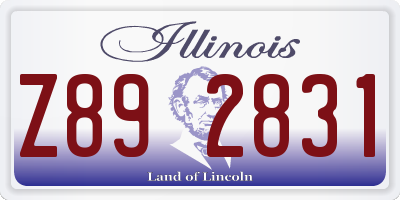 IL license plate Z892831