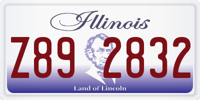 IL license plate Z892832