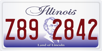 IL license plate Z892842