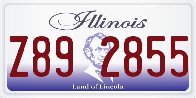 IL license plate Z892855