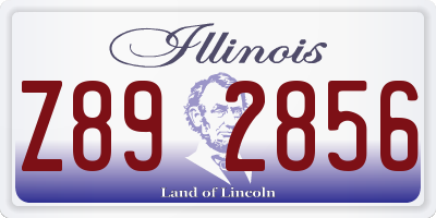 IL license plate Z892856