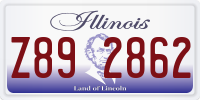 IL license plate Z892862