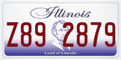 IL license plate Z892879