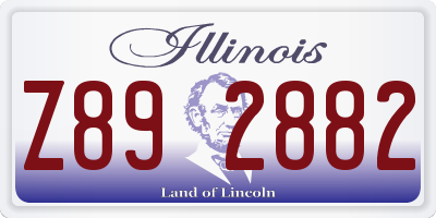 IL license plate Z892882