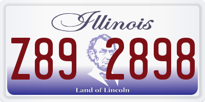 IL license plate Z892898