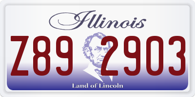 IL license plate Z892903