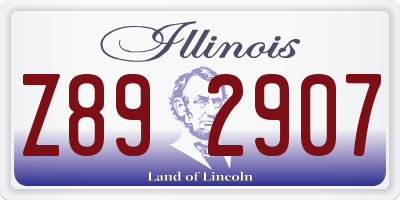 IL license plate Z892907