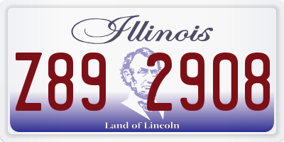 IL license plate Z892908