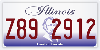 IL license plate Z892912