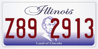 IL license plate Z892913