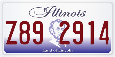 IL license plate Z892914