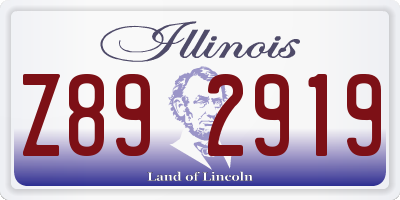 IL license plate Z892919