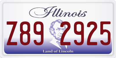 IL license plate Z892925