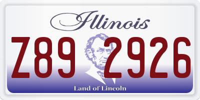 IL license plate Z892926