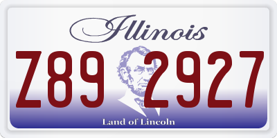 IL license plate Z892927