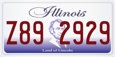 IL license plate Z892929