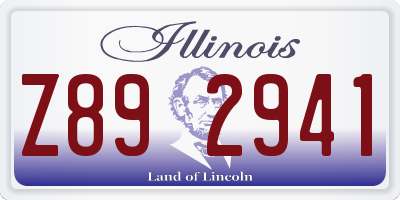 IL license plate Z892941