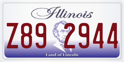 IL license plate Z892944