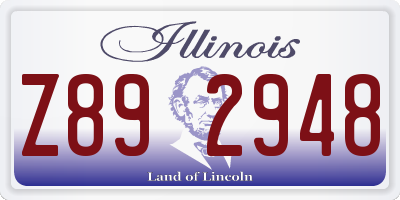 IL license plate Z892948