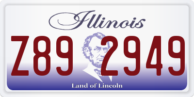 IL license plate Z892949