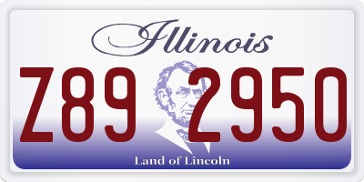 IL license plate Z892950