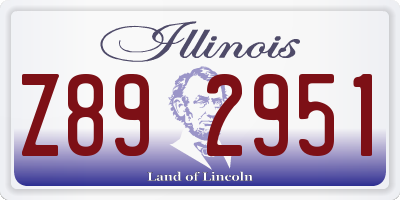 IL license plate Z892951
