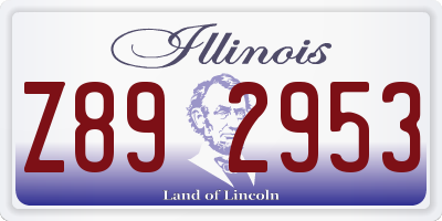 IL license plate Z892953