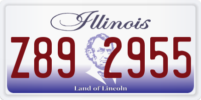 IL license plate Z892955