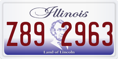 IL license plate Z892963