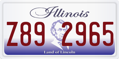 IL license plate Z892965