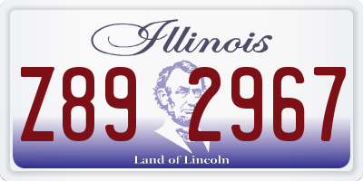 IL license plate Z892967